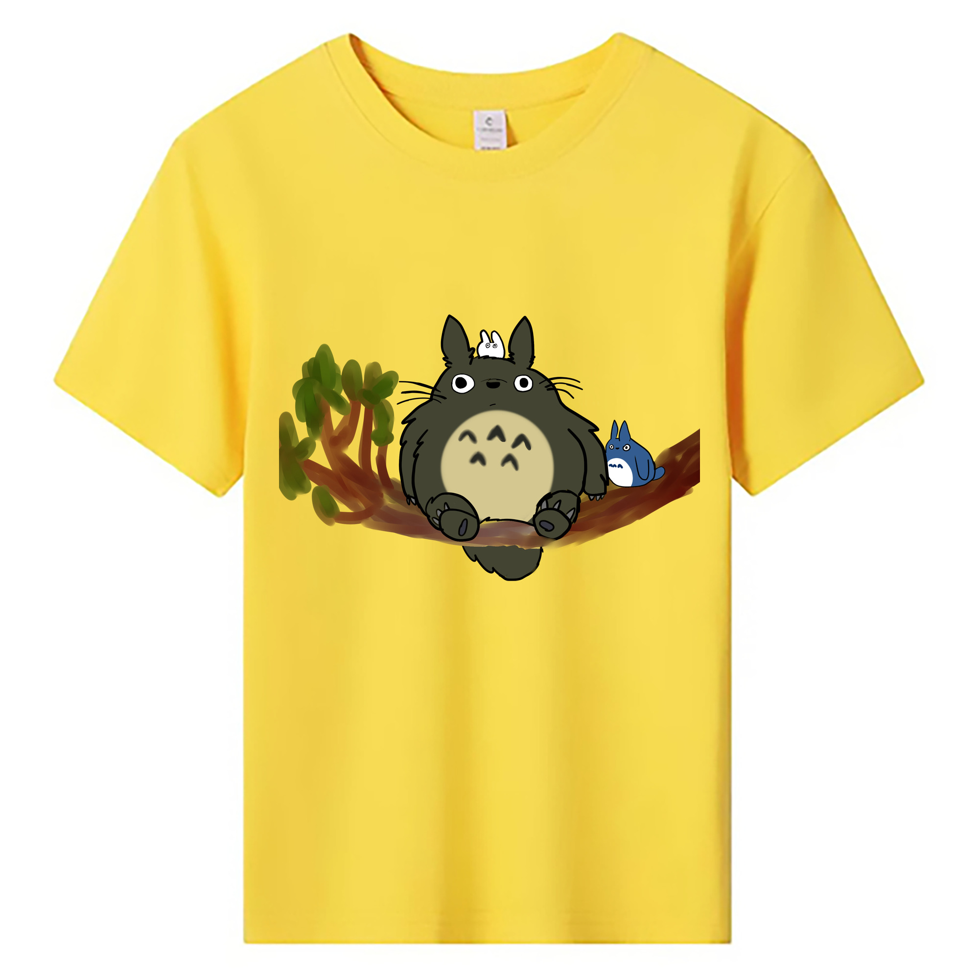 （画像用） となりのトトロ 草壁メイ 草壁サツキ My Neighbor Totoro Satsuki Kusakabe Mei Kusakabe 綿100％キッズTシャツ（フロントプリント）