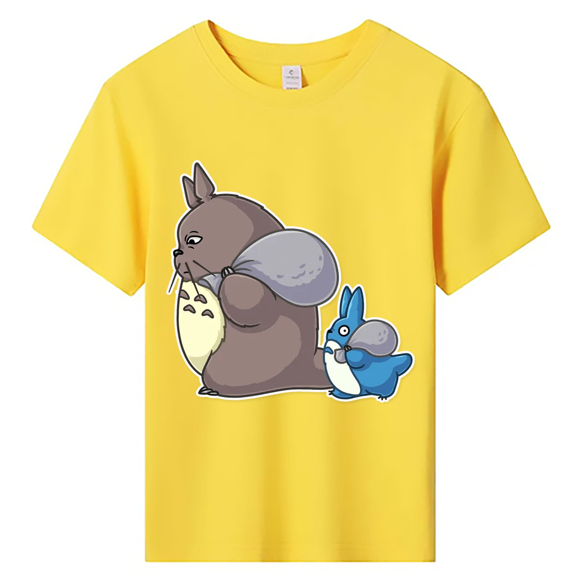 （画像用） となりのトトロ 草壁メイ 草壁サツキ My Neighbor Totoro Satsuki Kusakabe Mei Kusakabe 綿100％キッズTシャツ（フロントプリント）