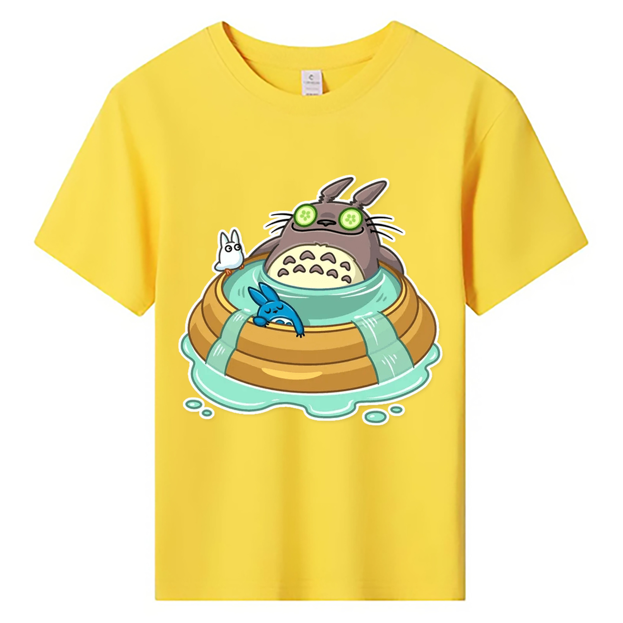 （画像用） となりのトトロ 草壁メイ 草壁サツキ My Neighbor Totoro Satsuki Kusakabe Mei Kusakabe 綿100％キッズTシャツ（フロントプリント）