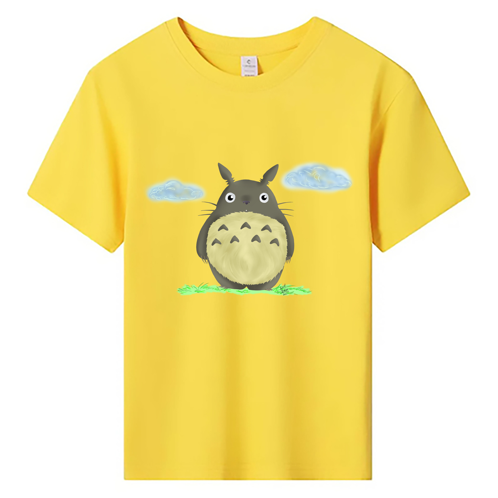 （画像用） となりのトトロ 草壁メイ 草壁サツキ My Neighbor Totoro Satsuki Kusakabe Mei Kusakabe 綿100％キッズTシャツ（フロントプリント）