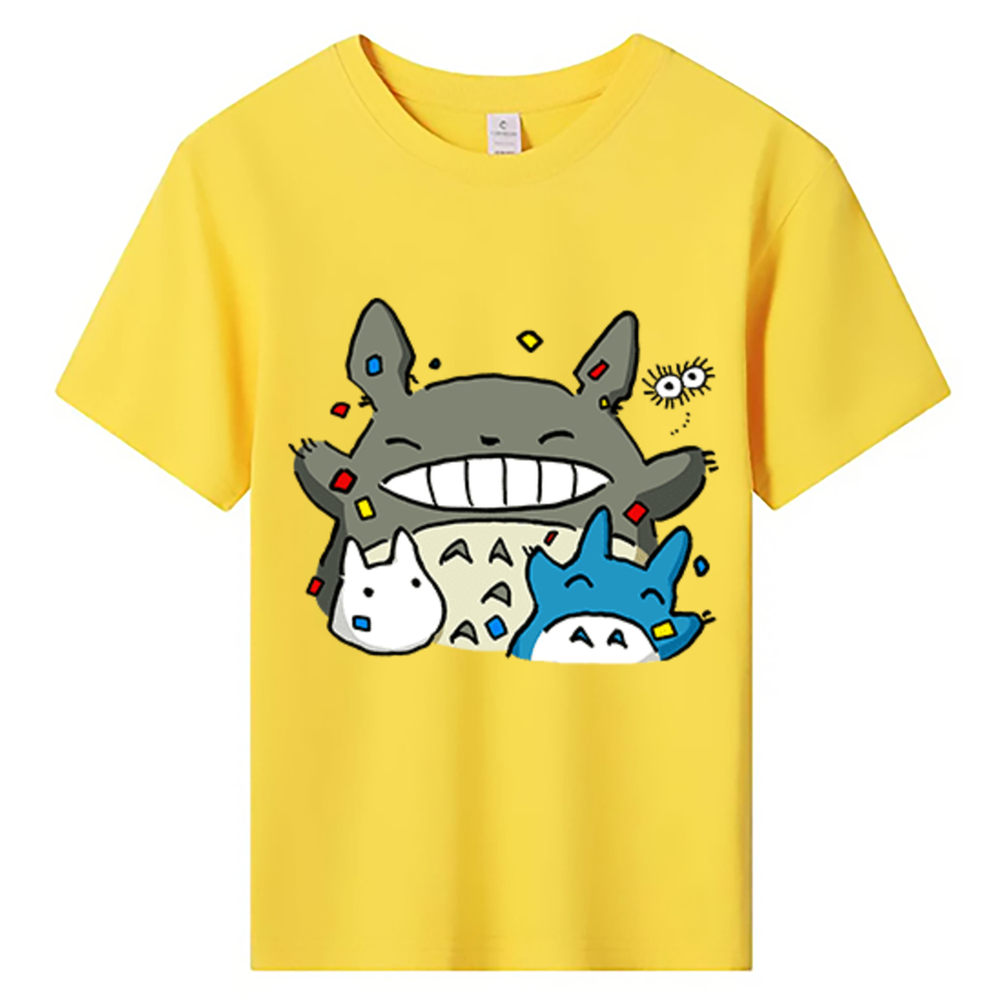 （画像用） となりのトトロ 草壁メイ 草壁サツキ My Neighbor Totoro Satsuki Kusakabe Mei Kusakabe 綿100％キッズTシャツ（フロントプリント）