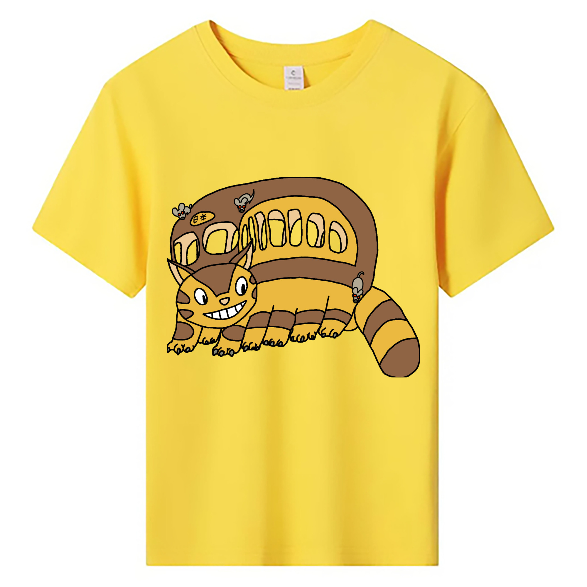 （画像用） となりのトトロ 草壁メイ 草壁サツキ My Neighbor Totoro Satsuki Kusakabe Mei Kusakabe 綿100％キッズTシャツ（フロントプリント）