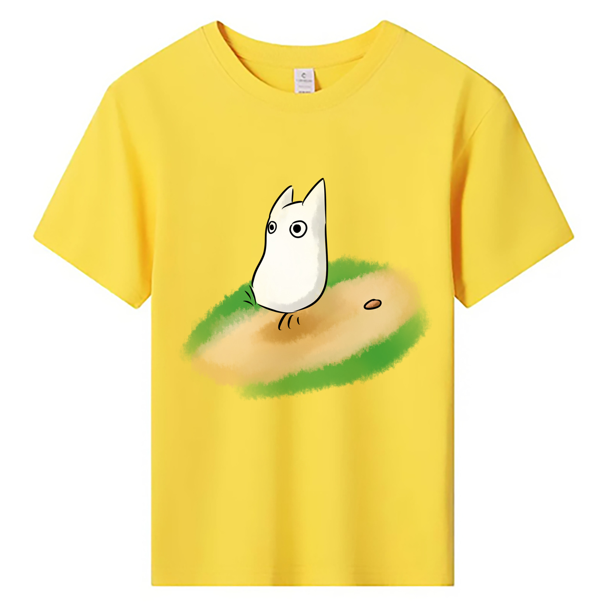 （画像用） となりのトトロ 草壁メイ 草壁サツキ My Neighbor Totoro Satsuki Kusakabe Mei Kusakabe 綿100％キッズTシャツ（フロントプリント）