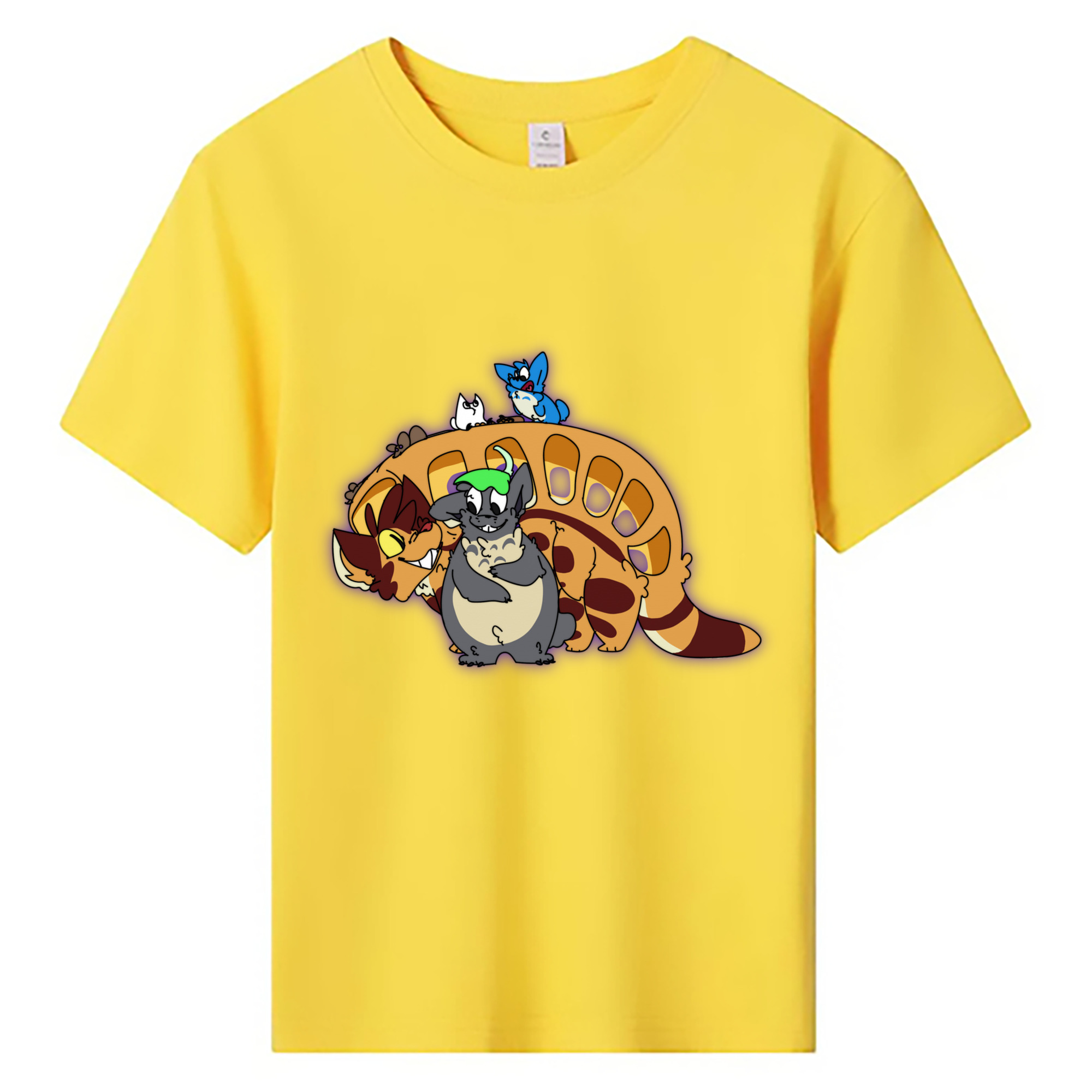 （画像用） となりのトトロ 草壁メイ 草壁サツキ My Neighbor Totoro Satsuki Kusakabe Mei Kusakabe 綿100％キッズTシャツ（フロントプリント）