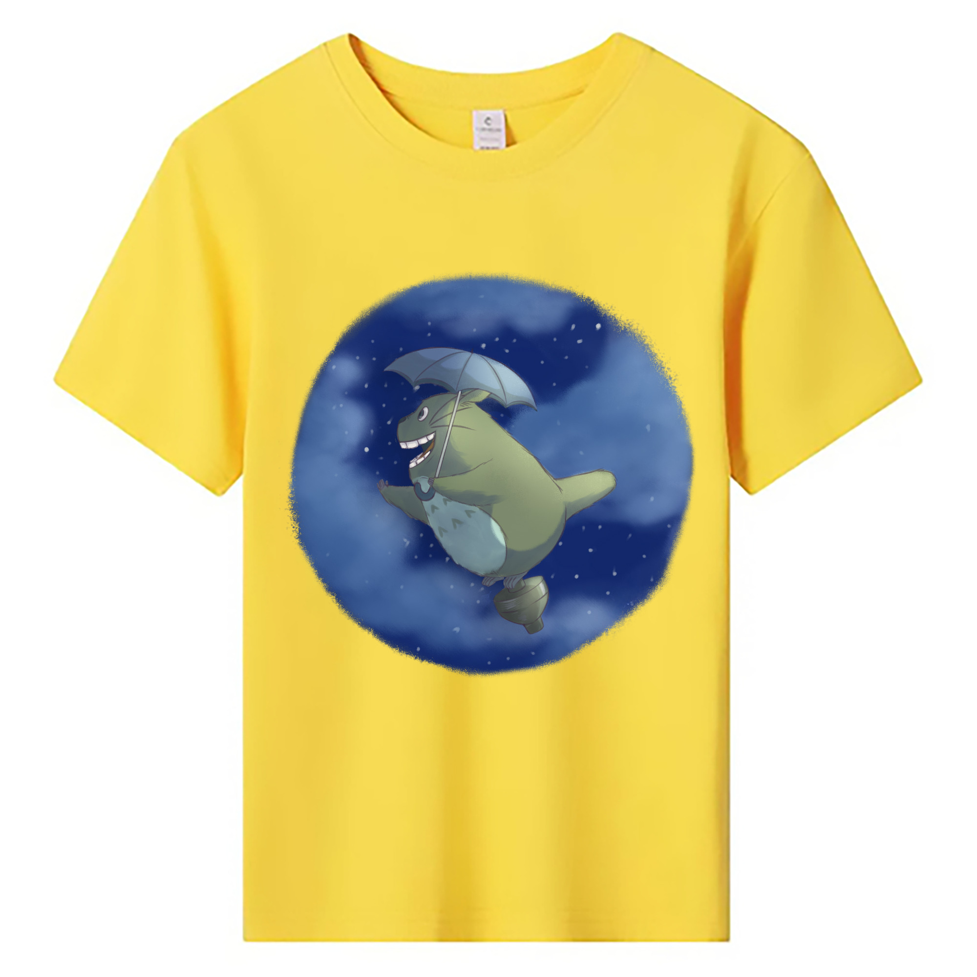 （画像用） となりのトトロ 草壁メイ 草壁サツキ My Neighbor Totoro Satsuki Kusakabe Mei Kusakabe 綿100％キッズTシャツ（フロントプリント）