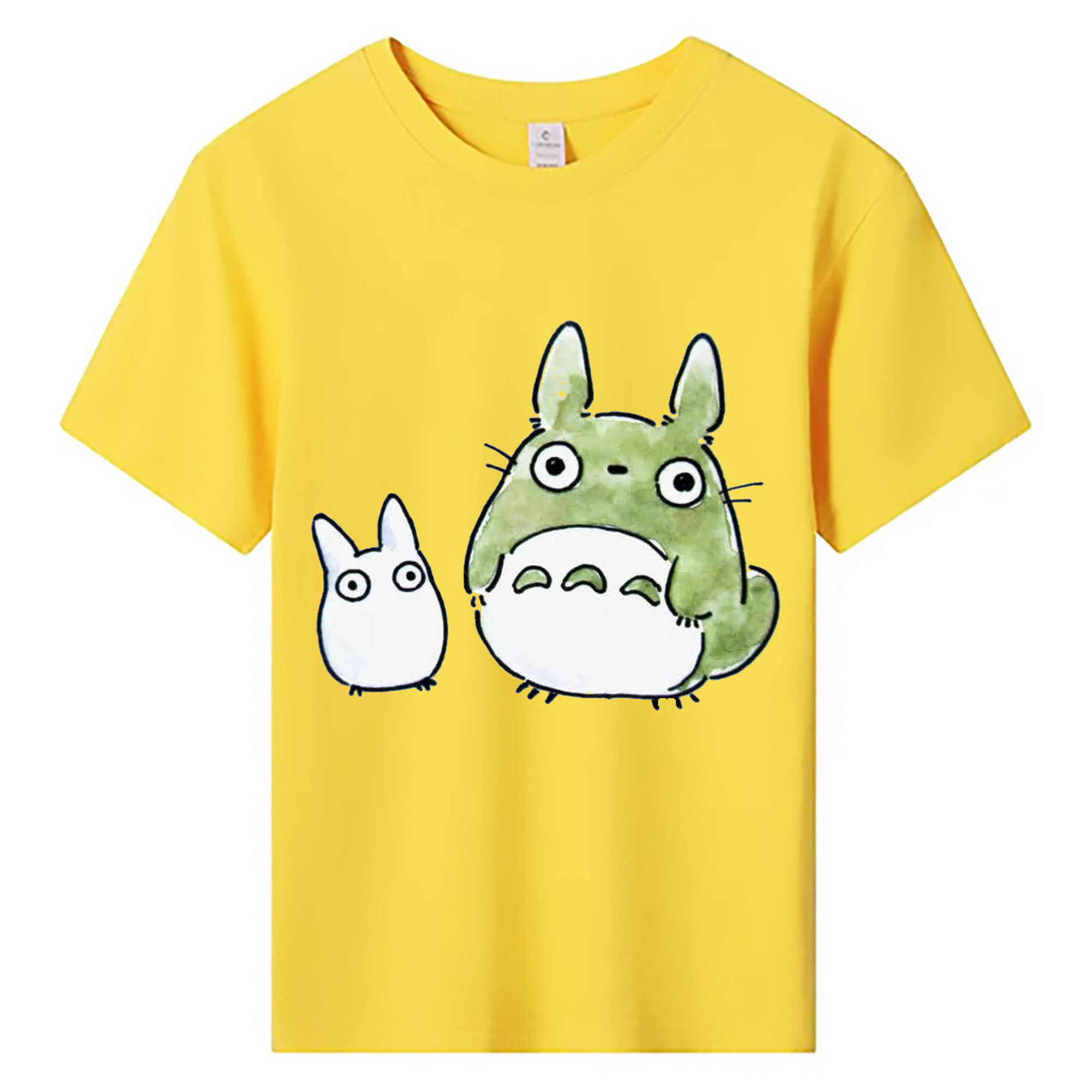 （画像用） となりのトトロ 草壁メイ 草壁サツキ My Neighbor Totoro Satsuki Kusakabe Mei Kusakabe 綿100％キッズTシャツ（フロントプリント）