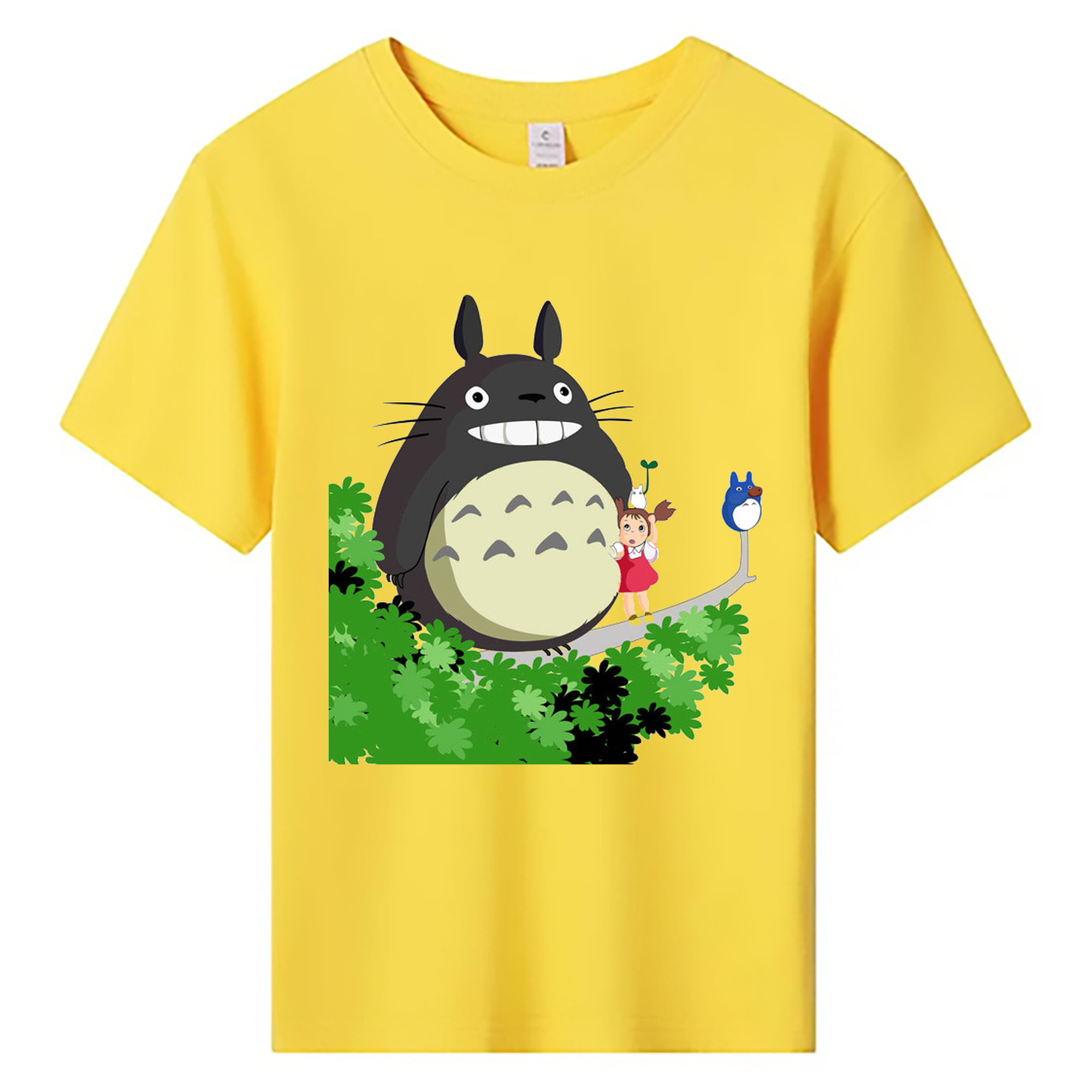 （画像用） となりのトトロ 草壁メイ 草壁サツキ My Neighbor Totoro Satsuki Kusakabe Mei Kusakabe 綿100％キッズTシャツ（フロントプリント）