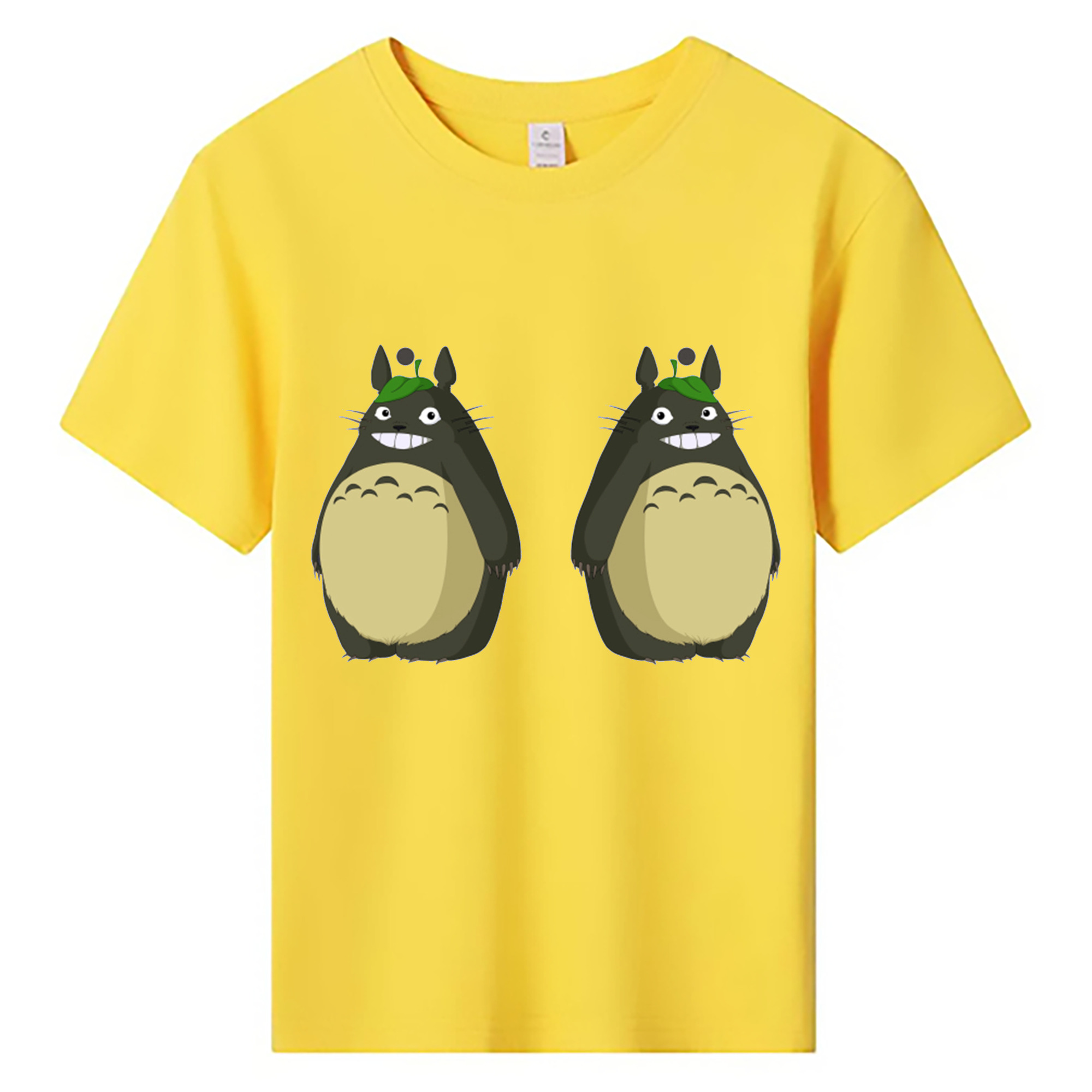 （画像用） となりのトトロ 草壁メイ 草壁サツキ My Neighbor Totoro Satsuki Kusakabe Mei Kusakabe 綿100％キッズTシャツ（フロントプリント）