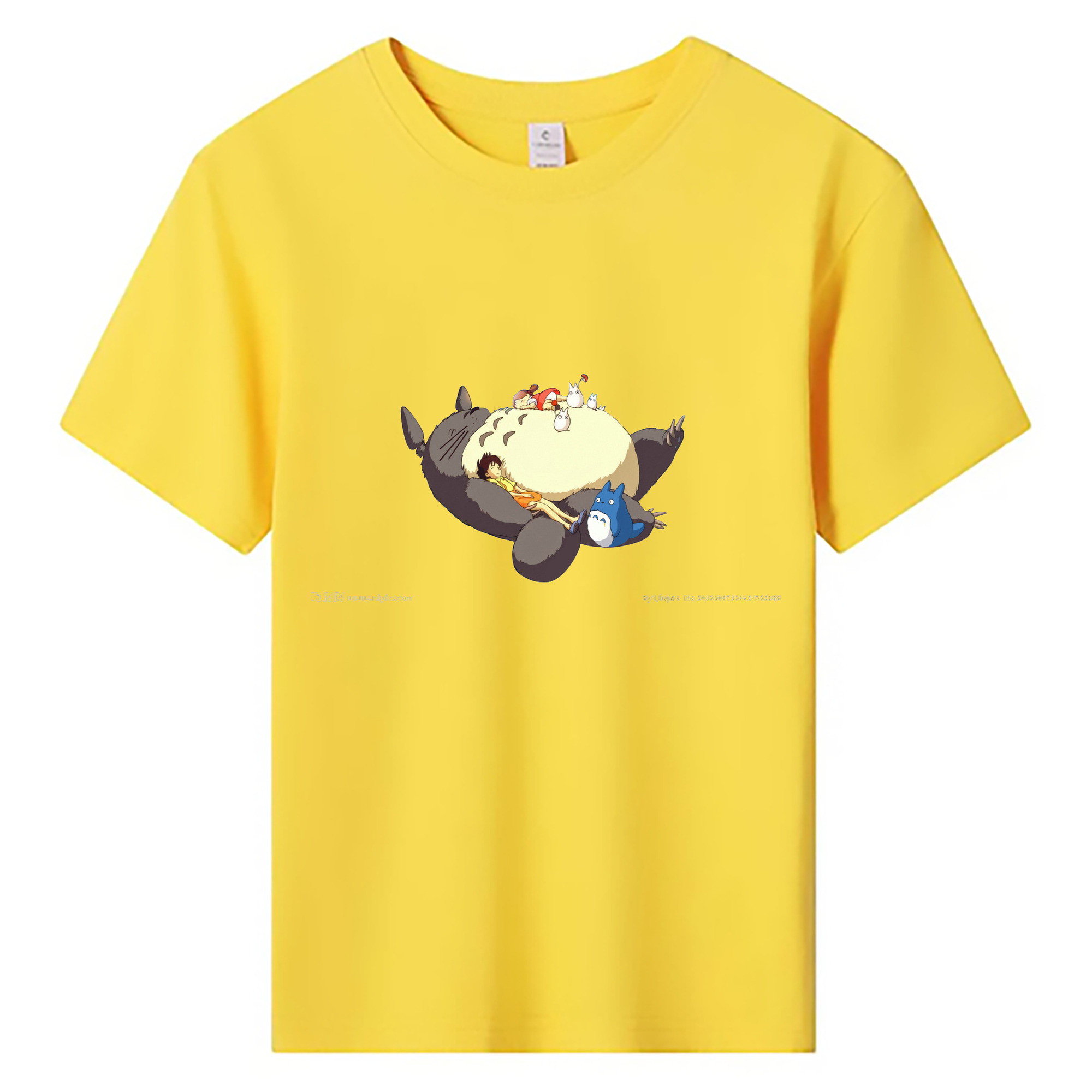 （画像用） となりのトトロ 草壁メイ 草壁サツキ My Neighbor Totoro Satsuki Kusakabe Mei Kusakabe 綿100％キッズTシャツ（フロントプリント）