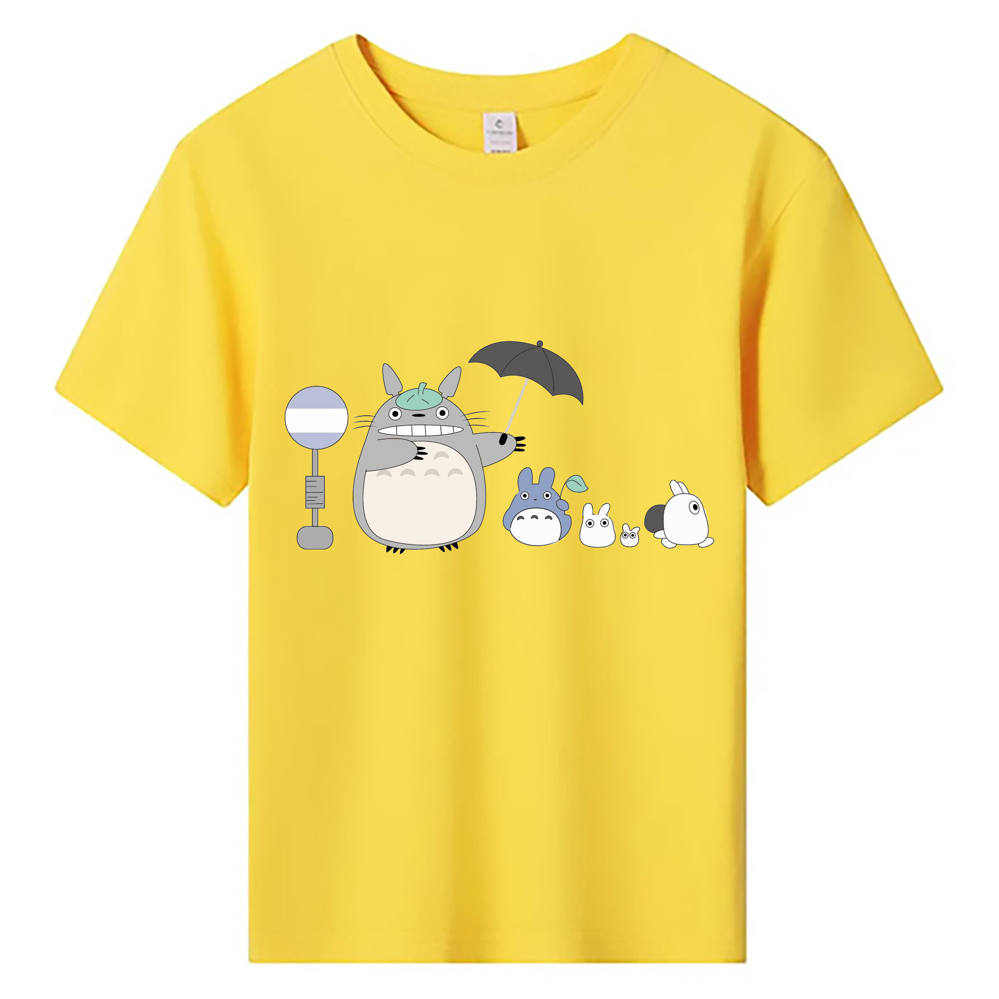 （画像用） となりのトトロ 草壁メイ 草壁サツキ My Neighbor Totoro Satsuki Kusakabe Mei Kusakabe 綿100％キッズTシャツ（フロントプリント）