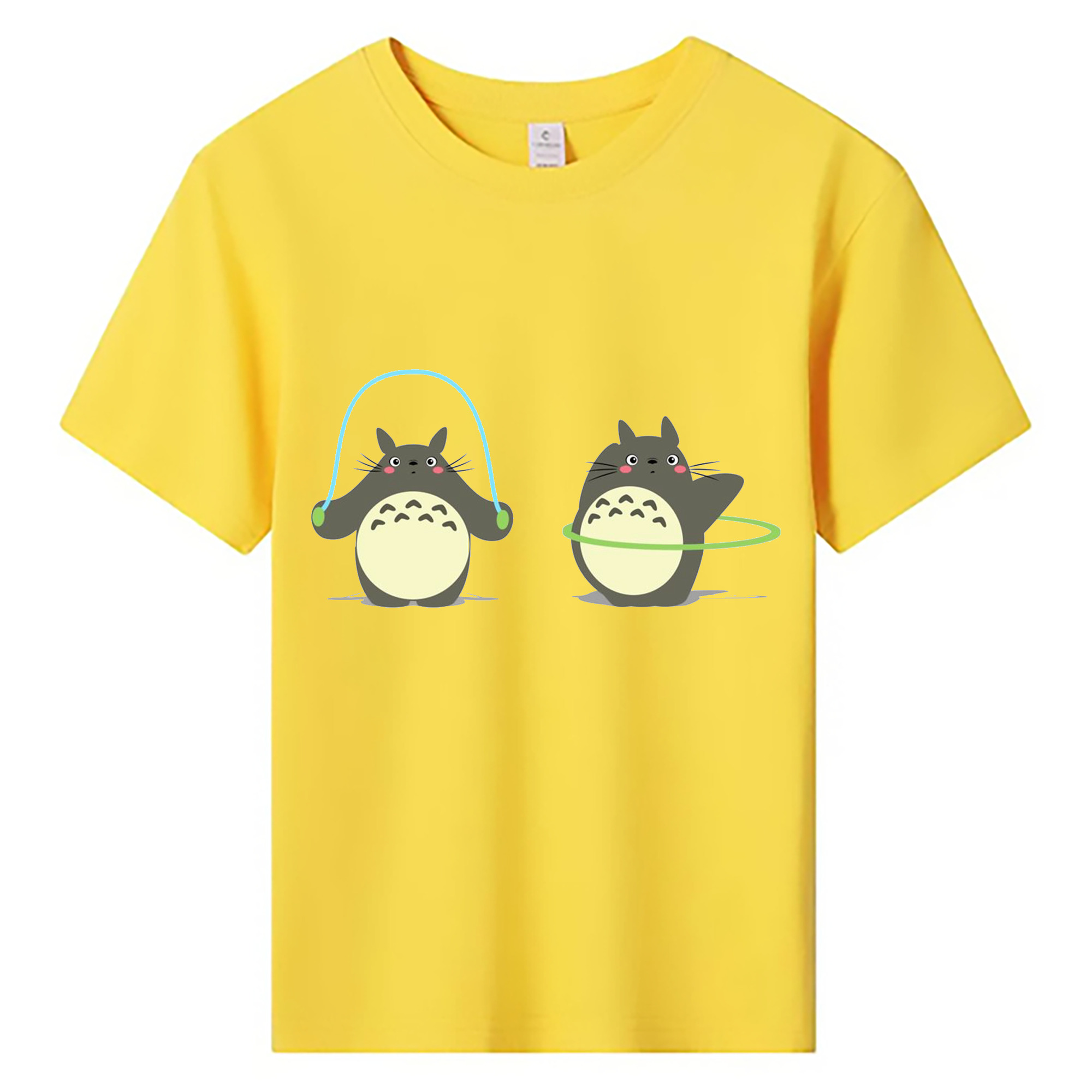 （画像用） となりのトトロ 草壁メイ 草壁サツキ My Neighbor Totoro Satsuki Kusakabe Mei Kusakabe 綿100％キッズTシャツ（フロントプリント）