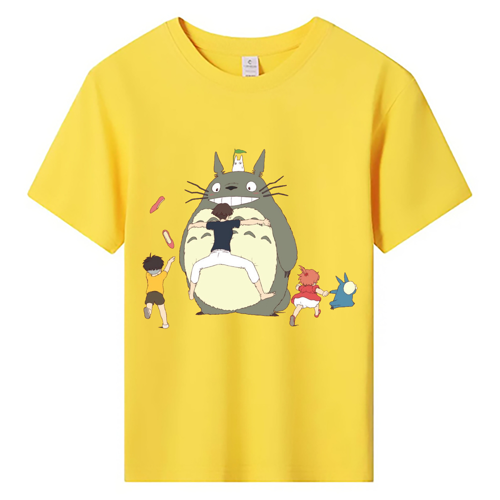 （画像用） となりのトトロ 草壁メイ 草壁サツキ My Neighbor Totoro Satsuki Kusakabe Mei Kusakabe 綿100％キッズTシャツ（フロントプリント）