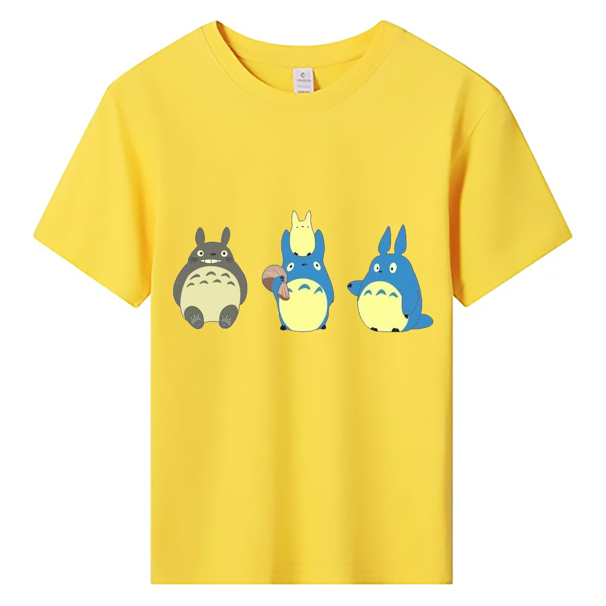 （画像用） となりのトトロ 草壁メイ 草壁サツキ My Neighbor Totoro Satsuki Kusakabe Mei Kusakabe 綿100％キッズTシャツ（フロントプリント）