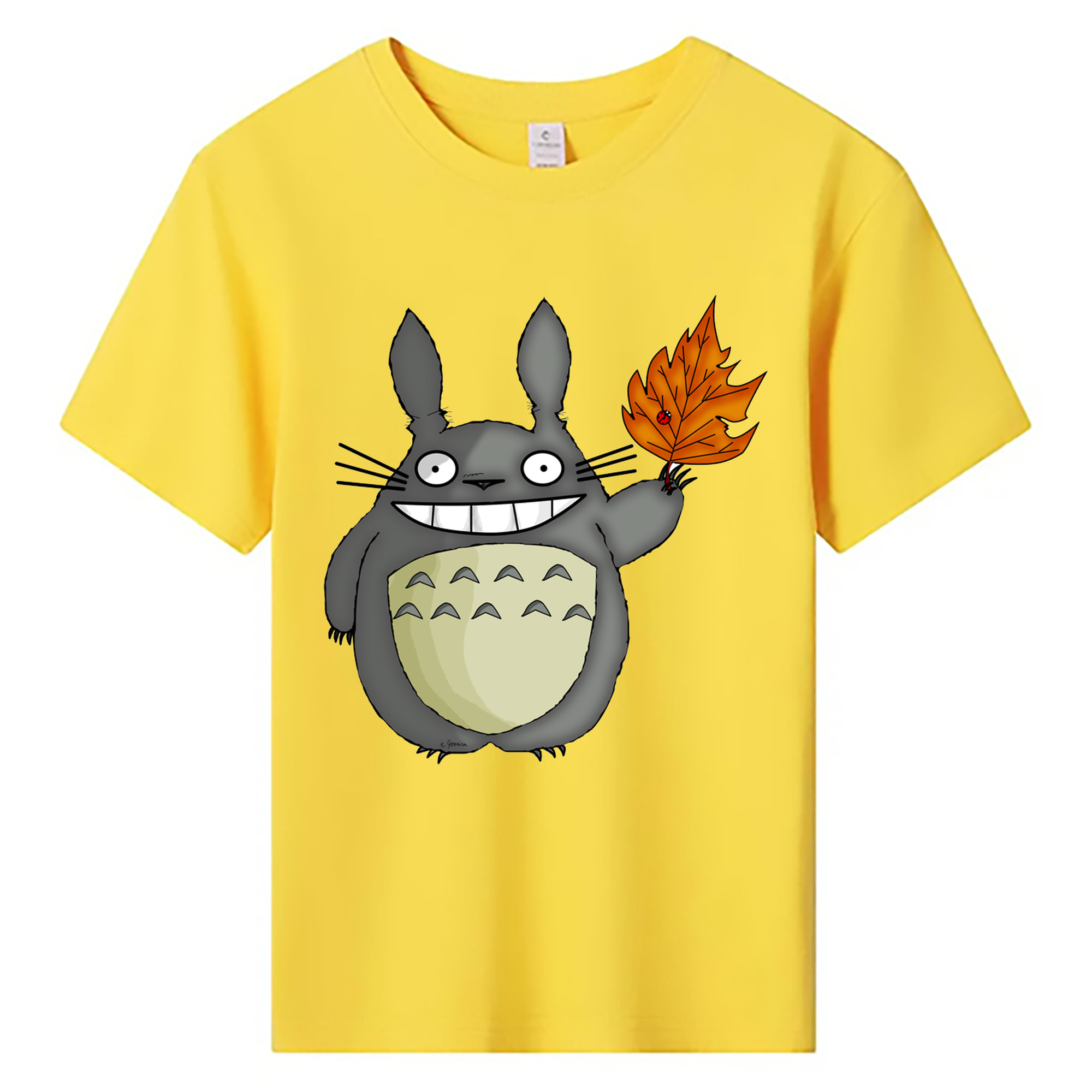 （画像用） となりのトトロ 草壁メイ 草壁サツキ My Neighbor Totoro Satsuki Kusakabe Mei Kusakabe 綿100％キッズTシャツ（フロントプリント）