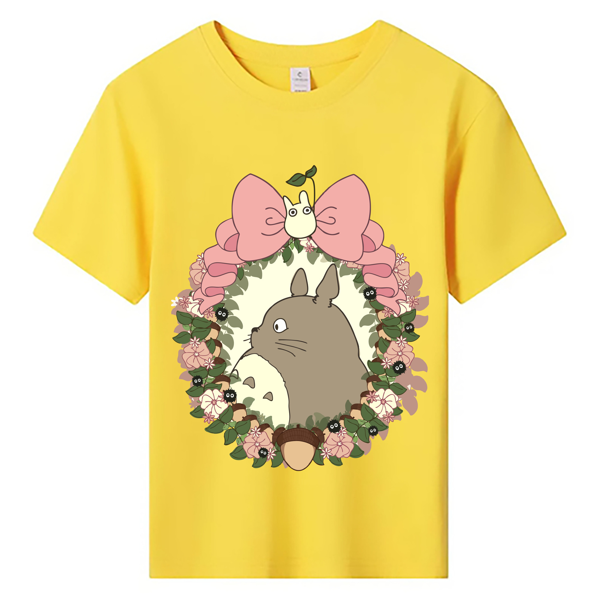 （画像用） となりのトトロ 草壁メイ 草壁サツキ My Neighbor Totoro Satsuki Kusakabe Mei Kusakabe 綿100％キッズTシャツ（フロントプリント）