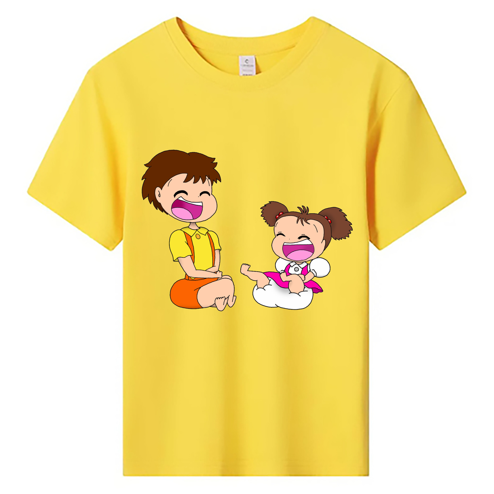 （画像用） となりのトトロ 草壁メイ 草壁サツキ My Neighbor Totoro Satsuki Kusakabe Mei Kusakabe 綿100％キッズTシャツ（フロントプリント）
