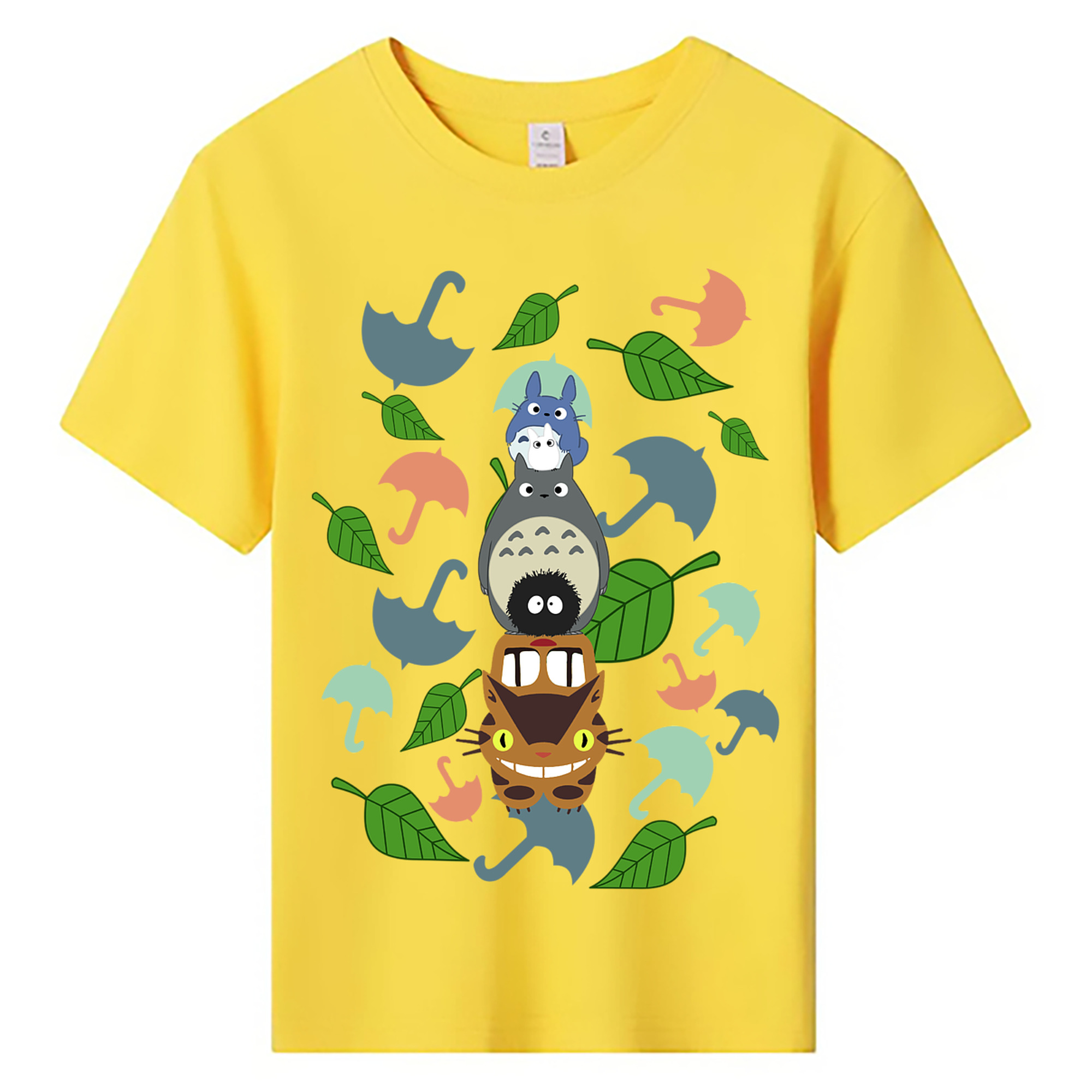 （画像用） となりのトトロ 草壁メイ 草壁サツキ My Neighbor Totoro Satsuki Kusakabe Mei Kusakabe 綿100％キッズTシャツ（フロントプリント）