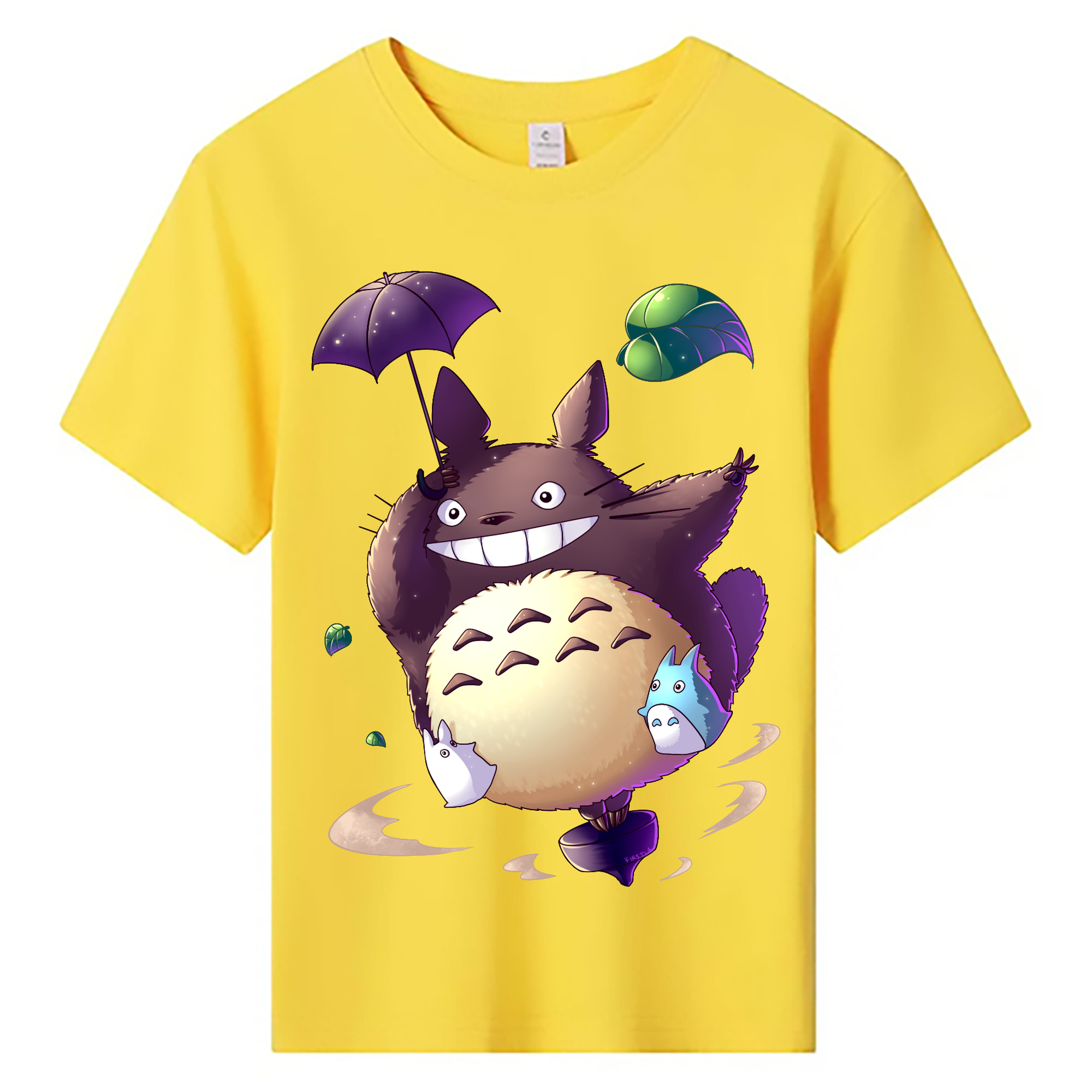 （画像用） となりのトトロ 草壁メイ 草壁サツキ My Neighbor Totoro Satsuki Kusakabe Mei Kusakabe 綿100％キッズTシャツ（フロントプリント）