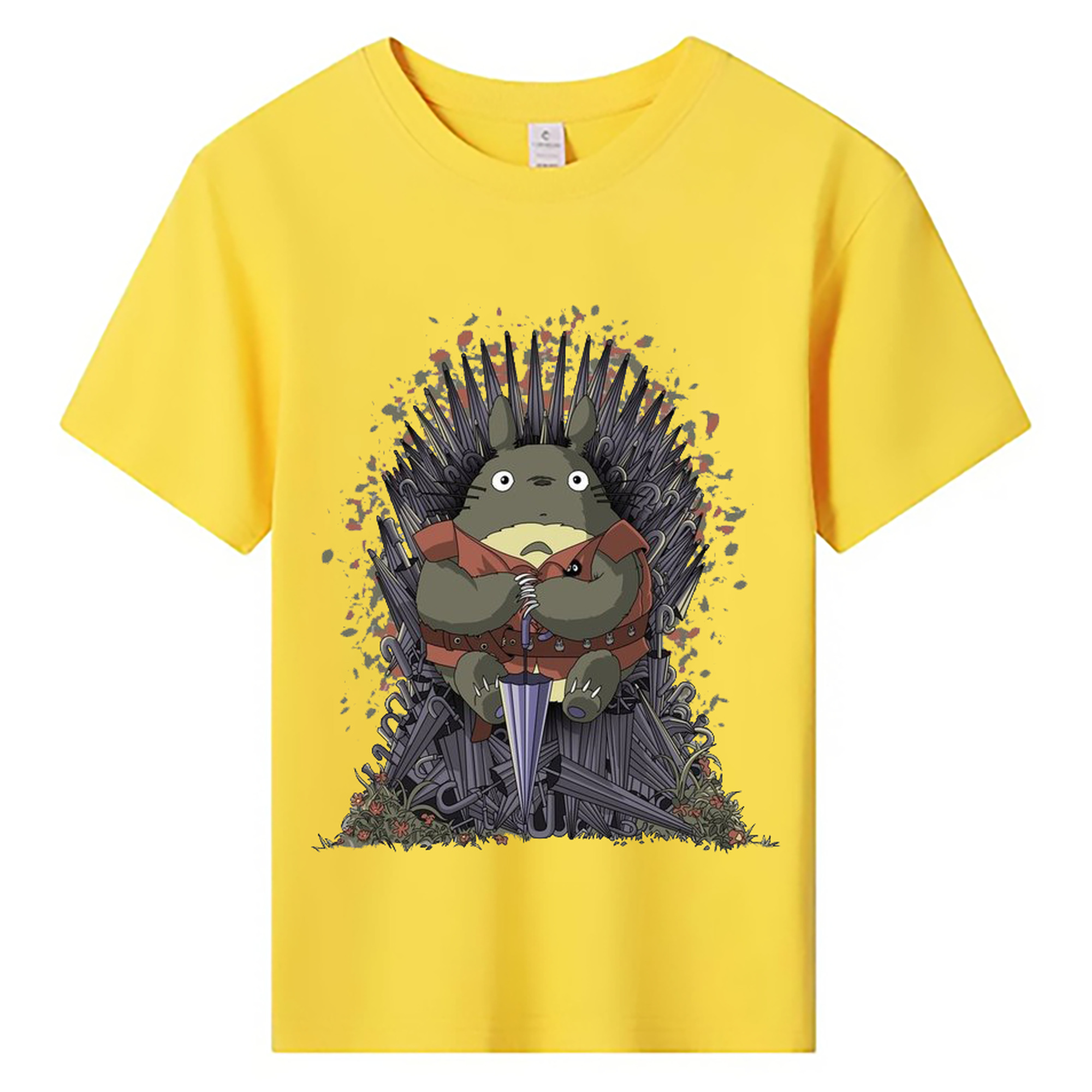 （画像用） となりのトトロ 草壁メイ 草壁サツキ My Neighbor Totoro Satsuki Kusakabe Mei Kusakabe 綿100％キッズTシャツ（フロントプリント）