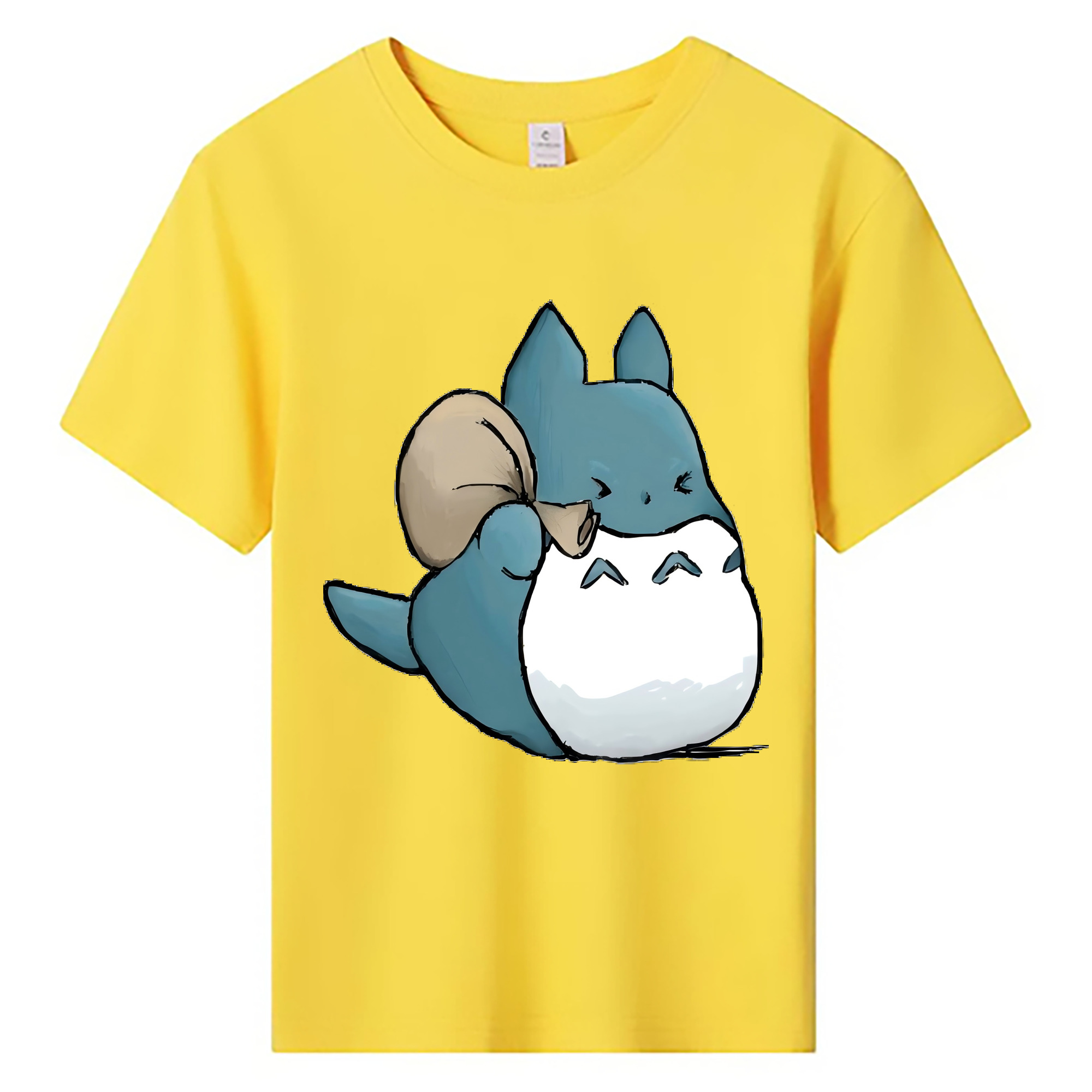 （画像用） となりのトトロ 草壁メイ 草壁サツキ My Neighbor Totoro Satsuki Kusakabe Mei Kusakabe 綿100％キッズTシャツ（フロントプリント）