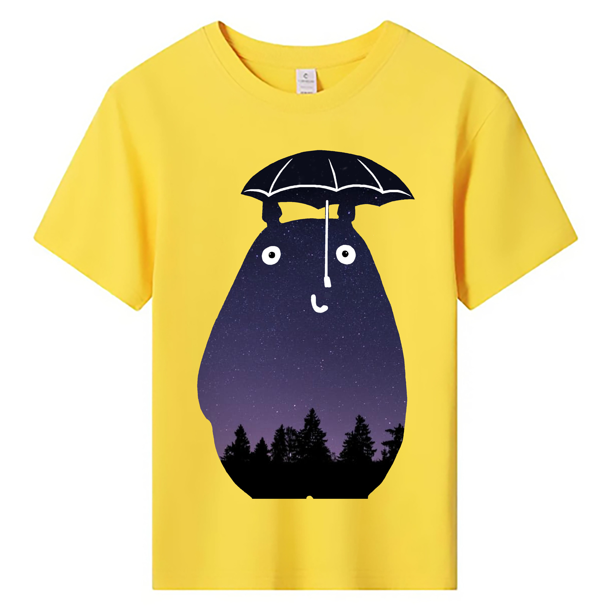 （画像用） となりのトトロ 草壁メイ 草壁サツキ My Neighbor Totoro Satsuki Kusakabe Mei Kusakabe 綿100％キッズTシャツ（フロントプリント）