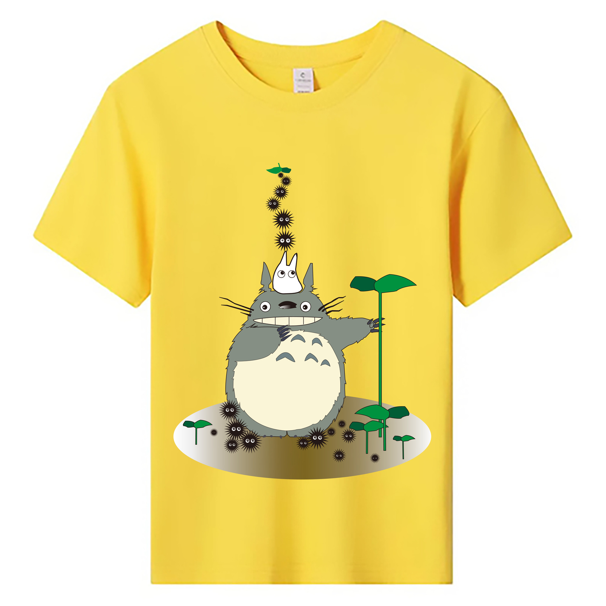 （画像用） となりのトトロ 草壁メイ 草壁サツキ My Neighbor Totoro Satsuki Kusakabe Mei Kusakabe 綿100％キッズTシャツ（フロントプリント）