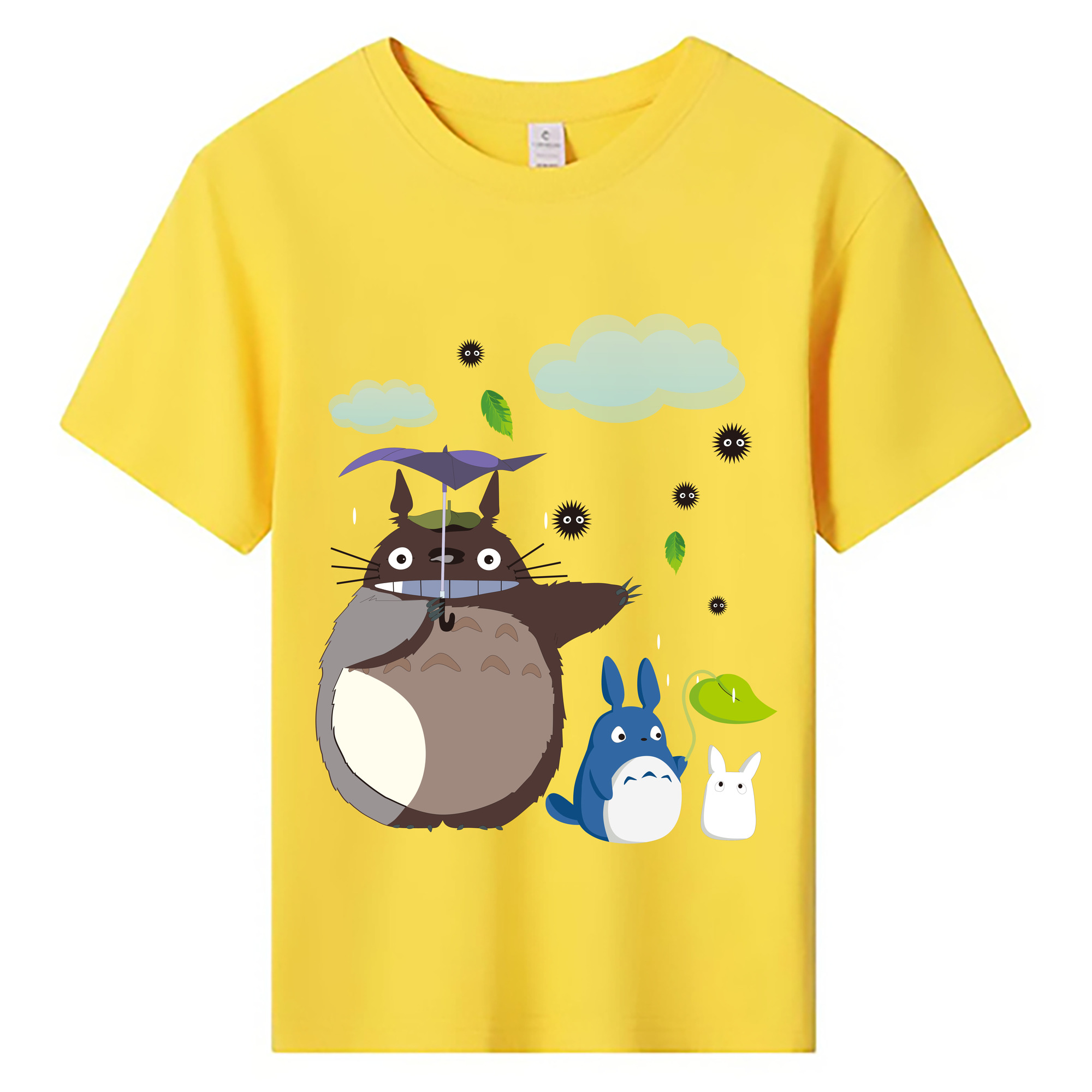 （画像用） となりのトトロ 草壁メイ 草壁サツキ My Neighbor Totoro Satsuki Kusakabe Mei Kusakabe 綿100％キッズTシャツ（フロントプリント）