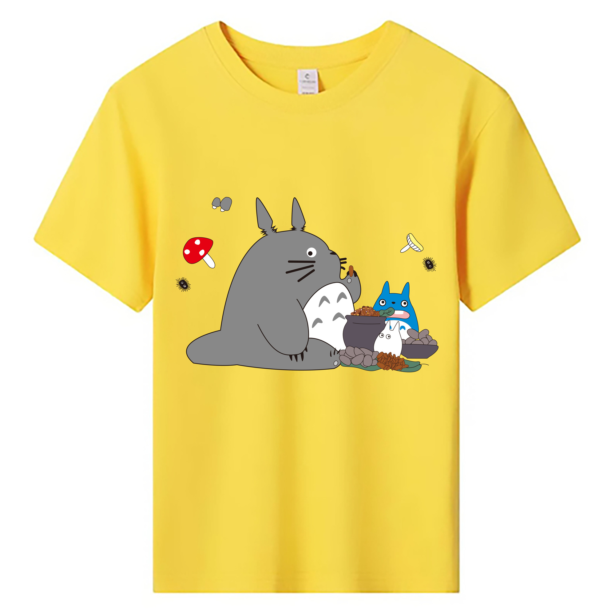 （画像用） となりのトトロ 草壁メイ 草壁サツキ My Neighbor Totoro Satsuki Kusakabe Mei Kusakabe 綿100％キッズTシャツ（フロントプリント）