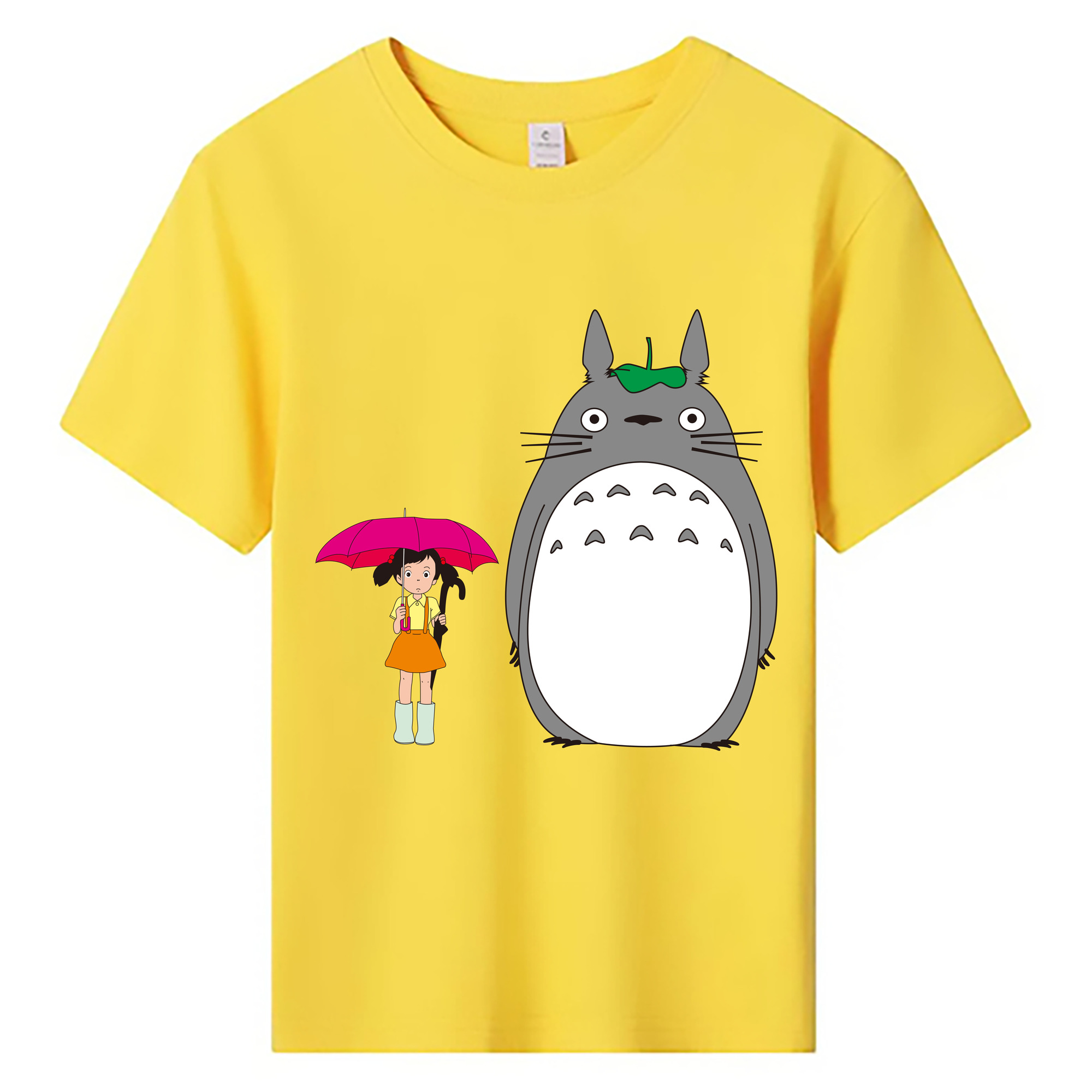 （画像用） となりのトトロ 草壁メイ 草壁サツキ My Neighbor Totoro Satsuki Kusakabe Mei Kusakabe 綿100％キッズTシャツ（フロントプリント）