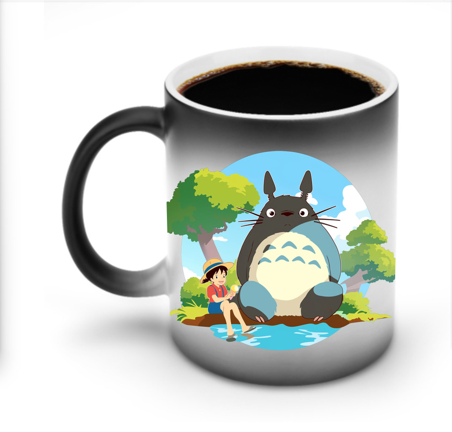 （画像用） となりのトトロ 草壁メイ 草壁サツキ My Neighbor Totoro Satsuki Kusakabe Mei Kusakabe 温度変色マグカップ