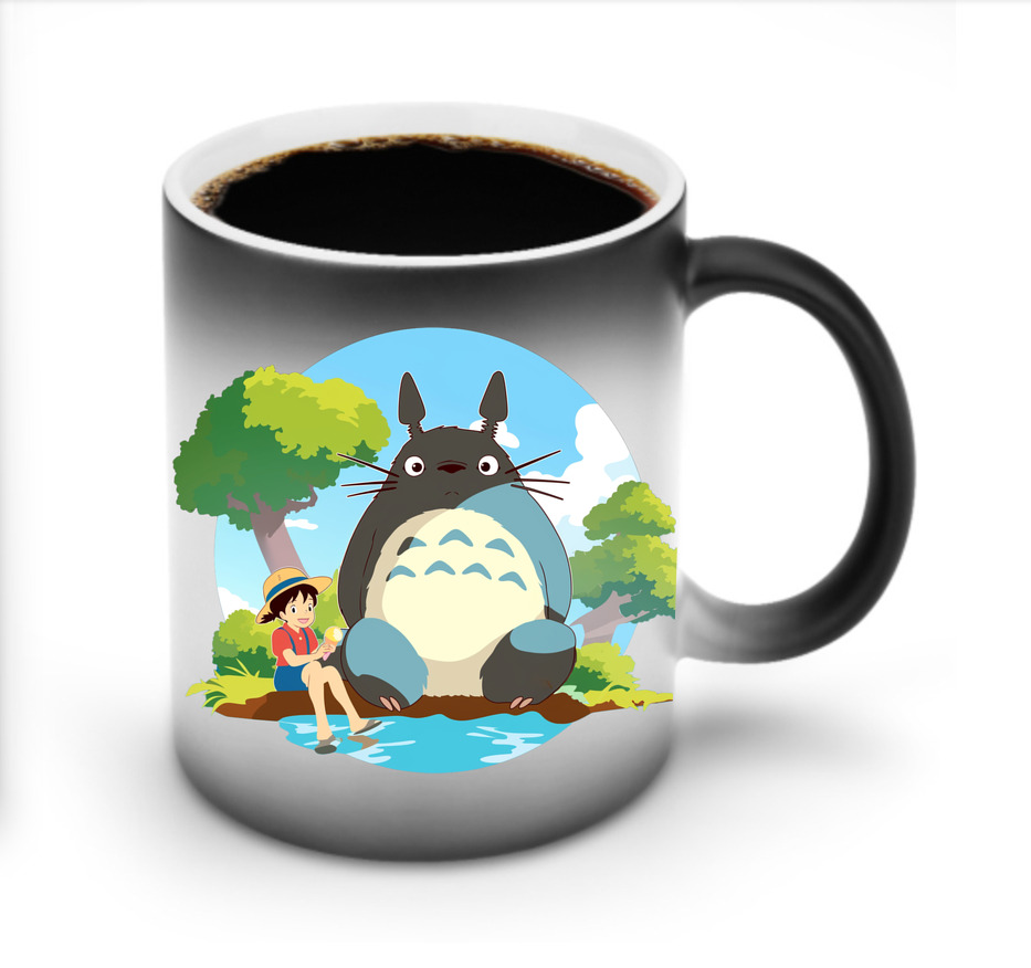 （画像用） となりのトトロ 草壁メイ 草壁サツキ My Neighbor Totoro Satsuki Kusakabe Mei Kusakabe 温度変色マグカップ