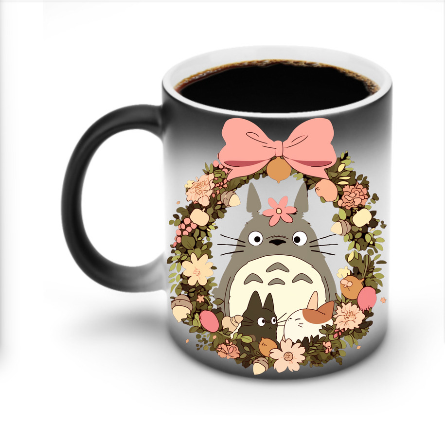 （画像用） となりのトトロ 草壁メイ 草壁サツキ My Neighbor Totoro Satsuki Kusakabe Mei Kusakabe 温度変色マグカップ