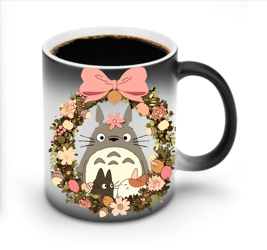 （画像用） となりのトトロ 草壁メイ 草壁サツキ My Neighbor Totoro Satsuki Kusakabe Mei Kusakabe 温度変色マグカップ