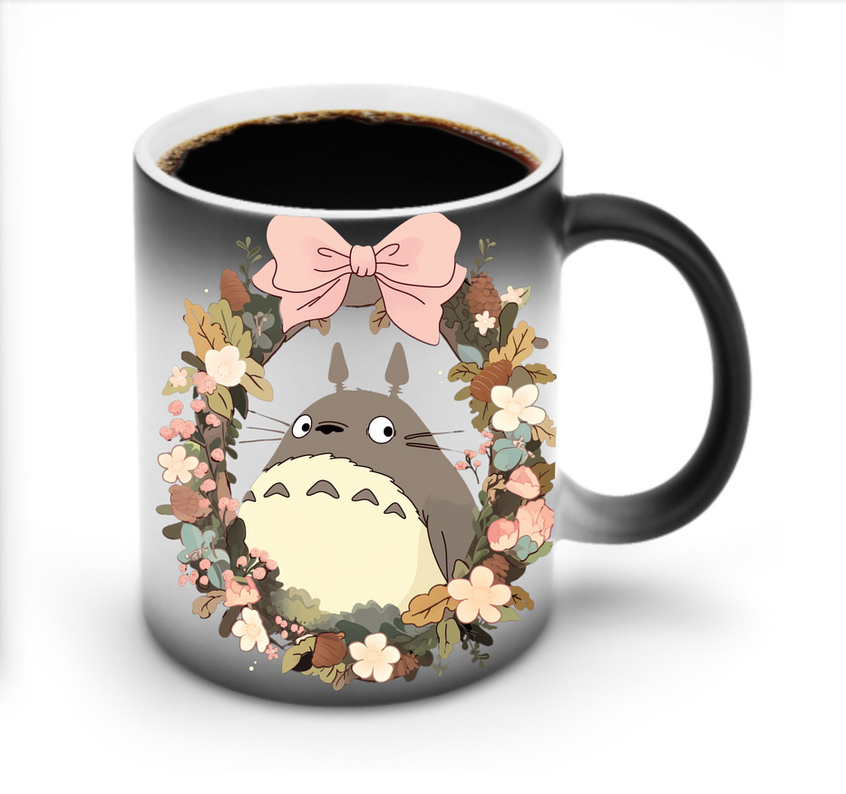 （画像用） となりのトトロ 草壁メイ 草壁サツキ My Neighbor Totoro Satsuki Kusakabe Mei Kusakabe 温度変色マグカップ