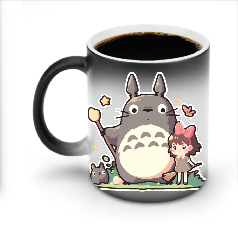 （画像用） となりのトトロ 草壁メイ 草壁サツキ My Neighbor Totoro Satsuki Kusakabe Mei Kusakabe 温度変色マグカップ
