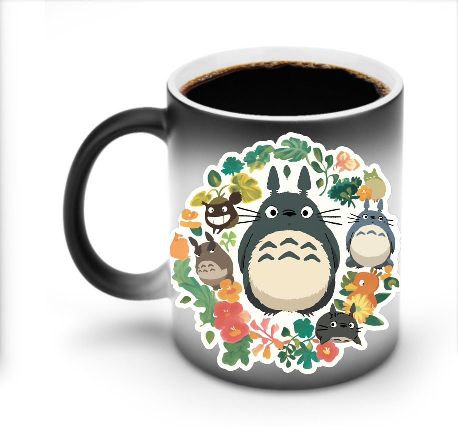 （画像用） となりのトトロ 草壁メイ 草壁サツキ My Neighbor Totoro Satsuki Kusakabe Mei Kusakabe 温度変色マグカップ