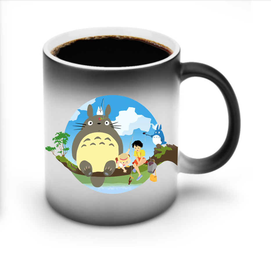 （画像用） となりのトトロ 草壁メイ 草壁サツキ My Neighbor Totoro Satsuki Kusakabe Mei Kusakabe 温度変色マグカップ