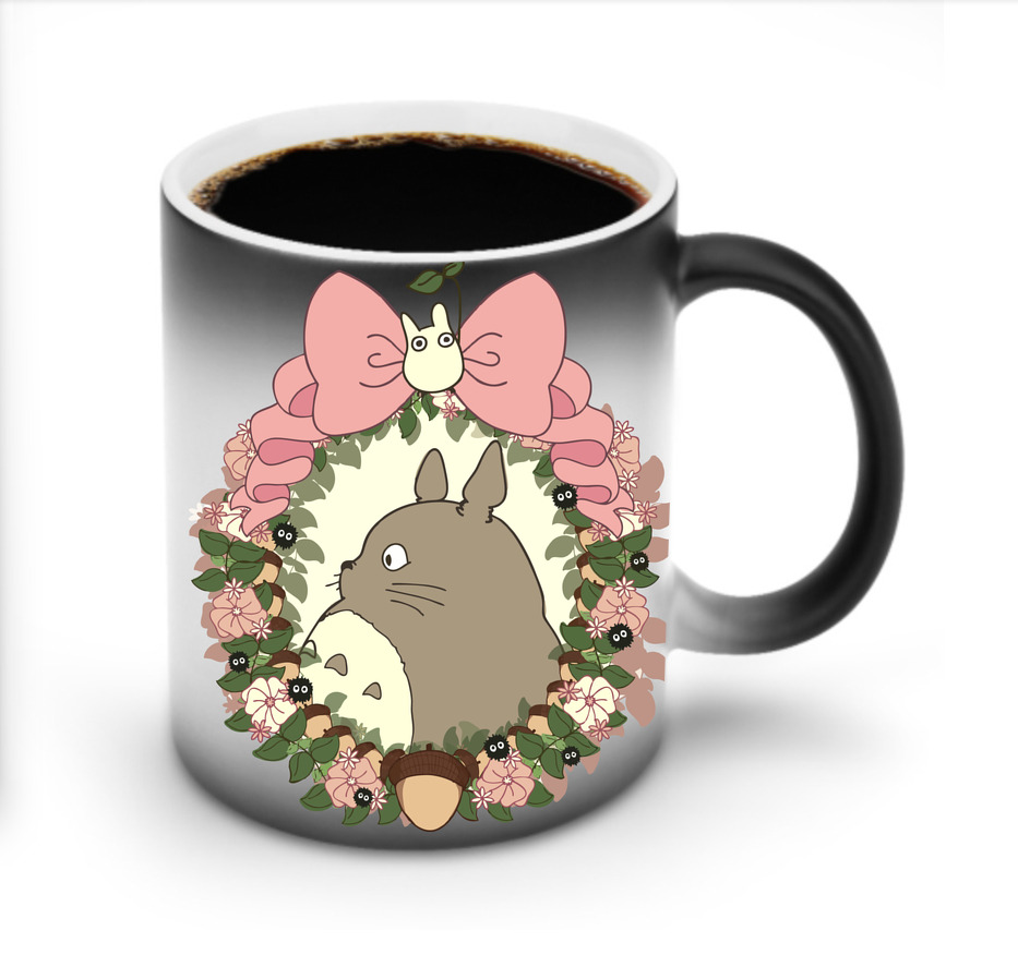 （画像用） となりのトトロ 草壁メイ 草壁サツキ My Neighbor Totoro Satsuki Kusakabe Mei Kusakabe 温度変色マグカップ