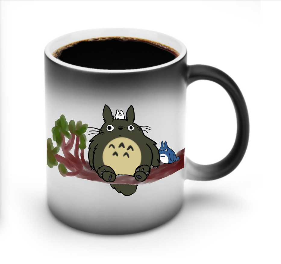 （画像用） となりのトトロ 草壁メイ 草壁サツキ My Neighbor Totoro Satsuki Kusakabe Mei Kusakabe 温度変色マグカップ
