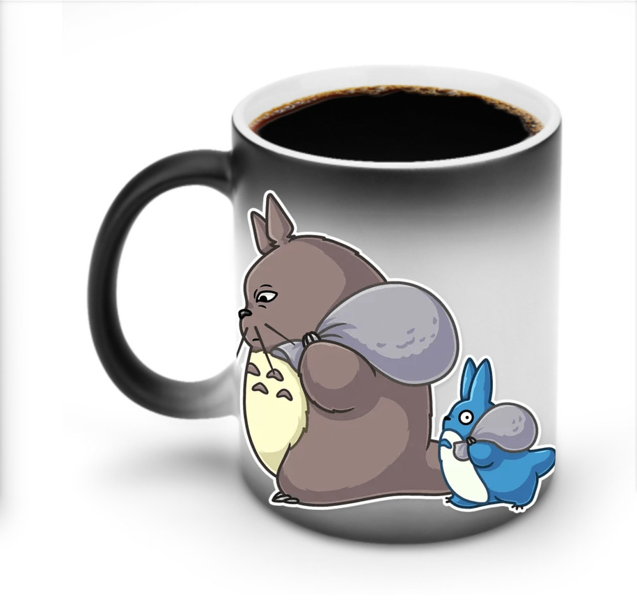 （画像用） となりのトトロ 草壁メイ 草壁サツキ My Neighbor Totoro Satsuki Kusakabe Mei Kusakabe 温度変色マグカップ