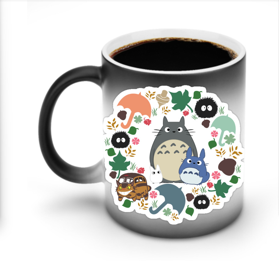 （画像用） となりのトトロ 草壁メイ 草壁サツキ My Neighbor Totoro Satsuki Kusakabe Mei Kusakabe 温度変色マグカップ
