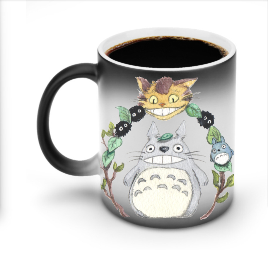 （画像用） となりのトトロ 草壁メイ 草壁サツキ My Neighbor Totoro Satsuki Kusakabe Mei Kusakabe 温度変色マグカップ