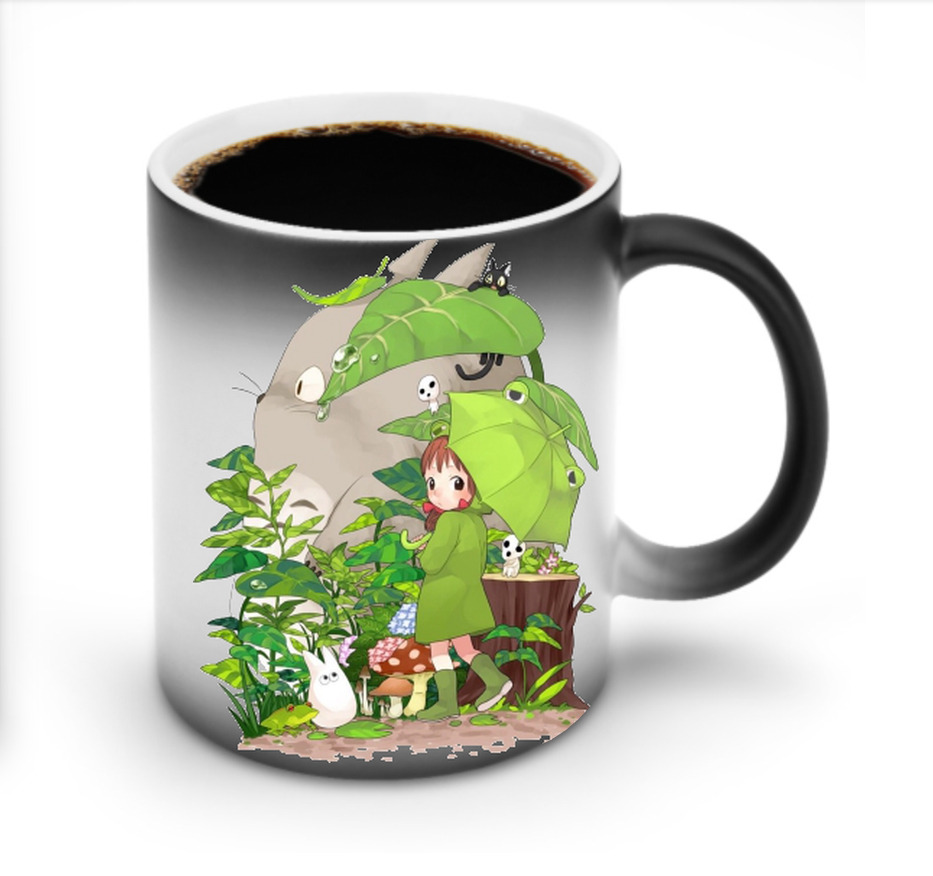 （画像用） となりのトトロ 草壁メイ 草壁サツキ My Neighbor Totoro Satsuki Kusakabe Mei Kusakabe 温度変色マグカップ