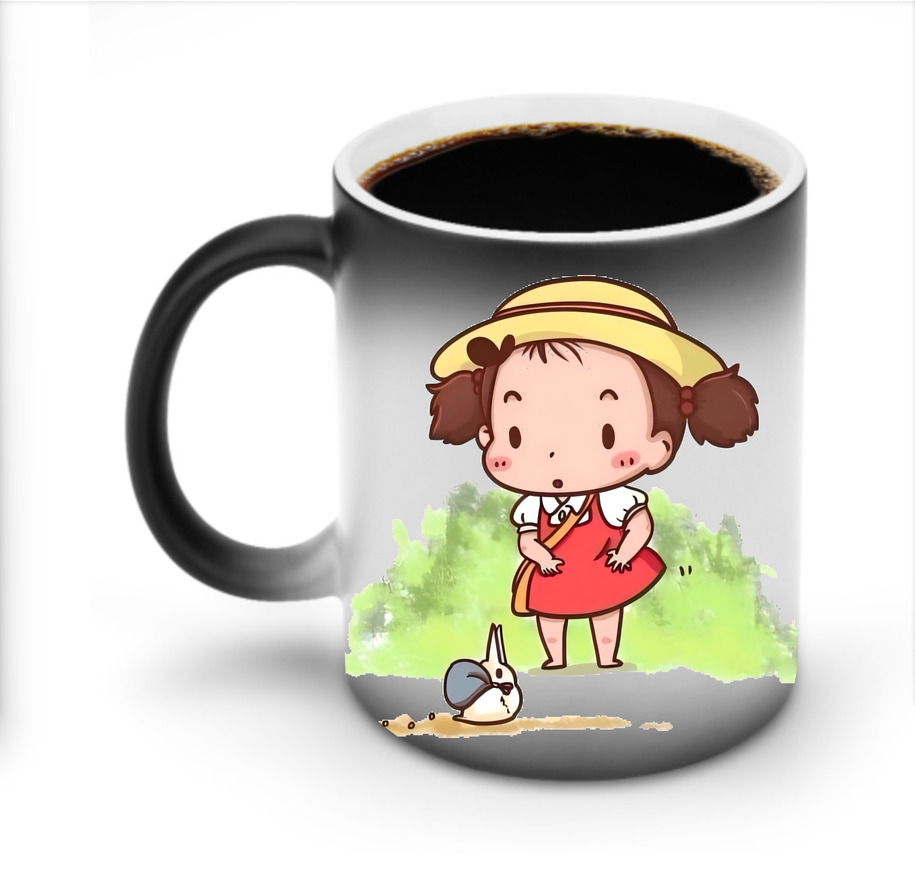 （画像用） となりのトトロ 草壁メイ 草壁サツキ My Neighbor Totoro Satsuki Kusakabe Mei Kusakabe 温度変色マグカップ