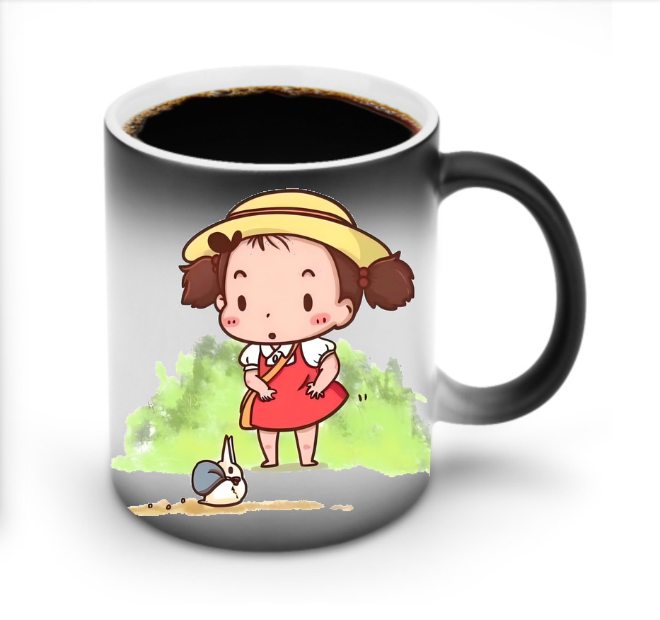 （画像用） となりのトトロ 草壁メイ 草壁サツキ My Neighbor Totoro Satsuki Kusakabe Mei Kusakabe 温度変色マグカップ