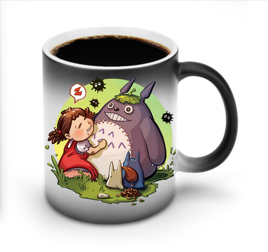 （画像用） となりのトトロ 草壁メイ 草壁サツキ My Neighbor Totoro Satsuki Kusakabe Mei Kusakabe 温度変色マグカップ