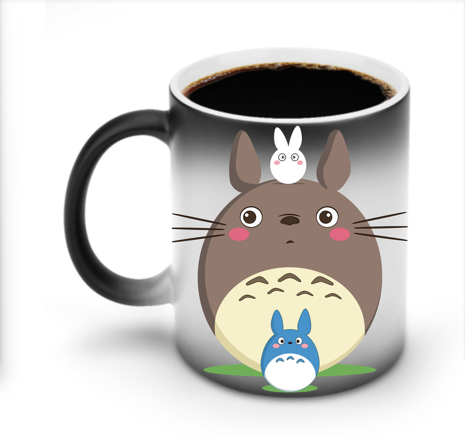 （画像用） となりのトトロ 草壁メイ 草壁サツキ My Neighbor Totoro Satsuki Kusakabe Mei Kusakabe 温度変色マグカップ