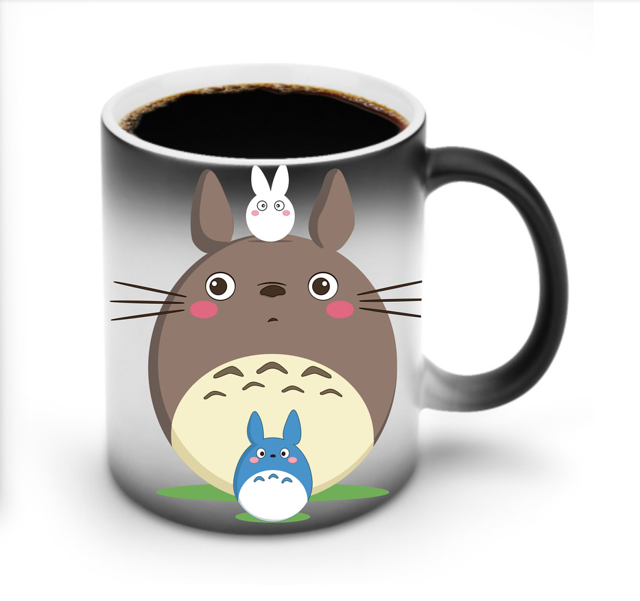 （画像用） となりのトトロ 草壁メイ 草壁サツキ My Neighbor Totoro Satsuki Kusakabe Mei Kusakabe 温度変色マグカップ