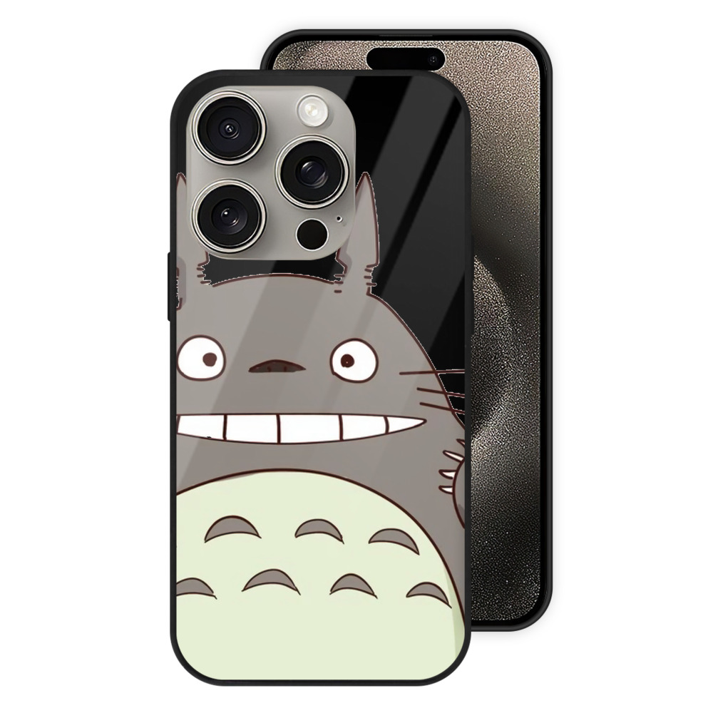 （画像用） となりのトトロ 草壁メイ 草壁サツキ My Neighbor Totoro Satsuki Kusakabe Mei Kusakabe 【iPhone15Pro対応】スマホケース 耐衝撃＆黄変防止 背面ガラス