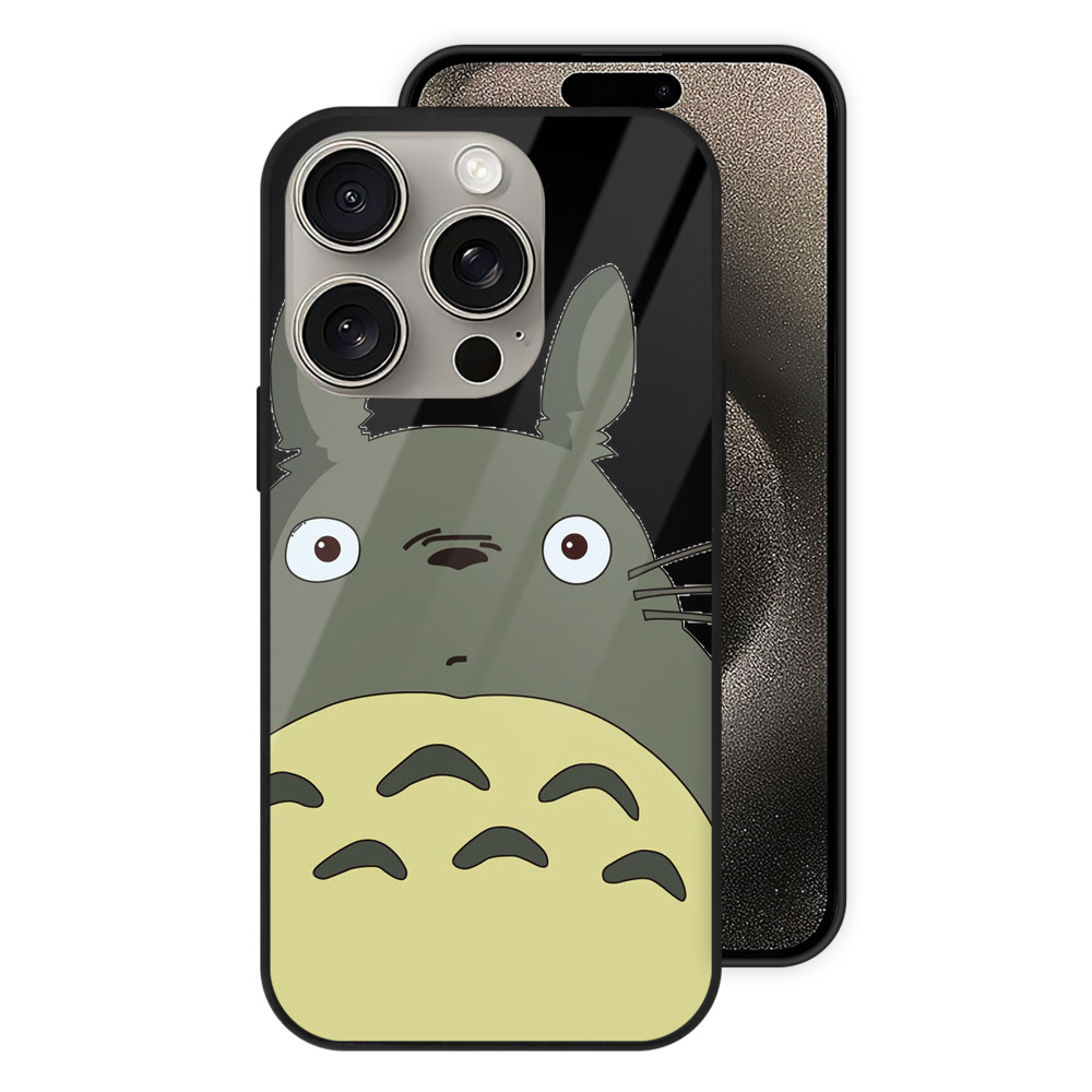 （画像用） となりのトトロ 草壁メイ 草壁サツキ My Neighbor Totoro Satsuki Kusakabe Mei Kusakabe 【iPhone15Pro対応】スマホケース 耐衝撃＆黄変防止 背面ガラス